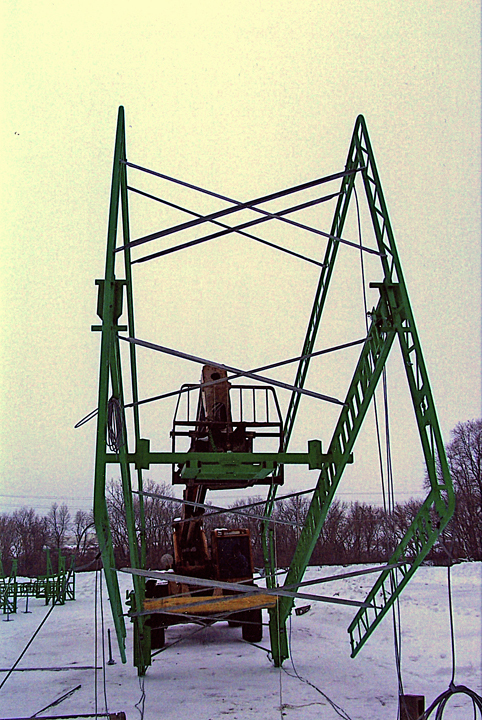 Winter Enclosure System for entire adjustable scaffolding