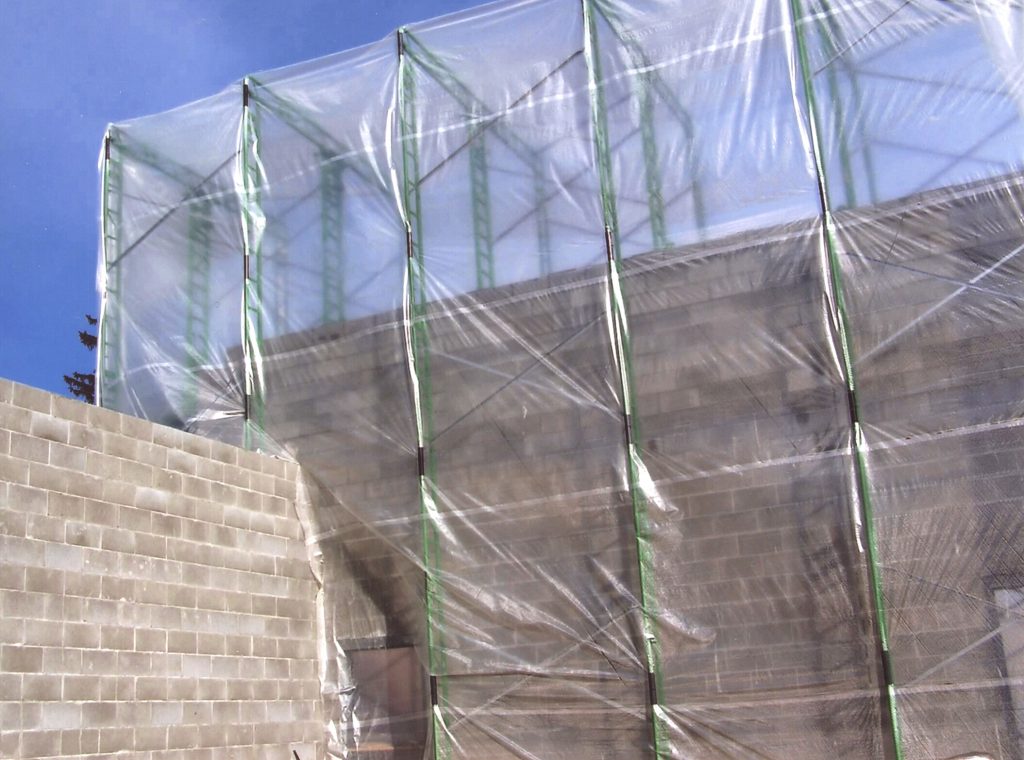 Masonry Scaffolding Enclosure