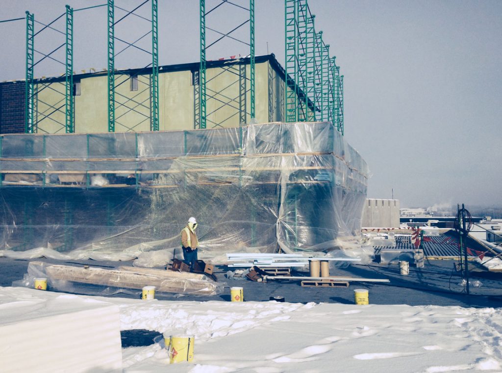 Winter Enclosure for Non-Stop HD Masonry adjustable scaffolding